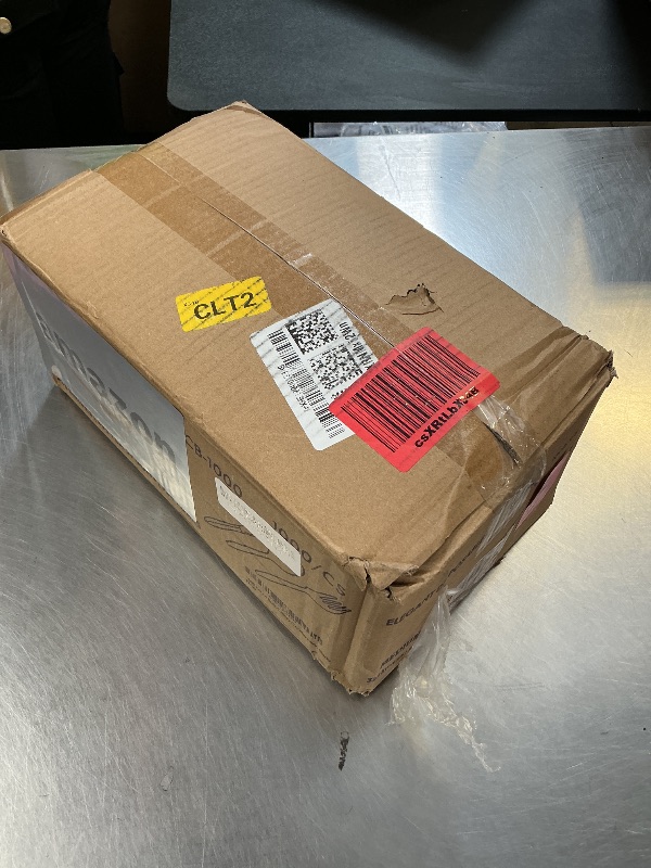 Photo 1 of 1,000 Plastic Disposable Cutlery Bulk Variety Pack Black Medium Weight Includes 334 forks, 333 knives, 333 soup spoons, Disposable Silverware Plastic Cutlery