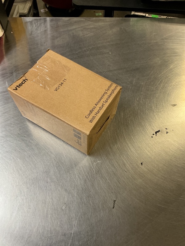 Photo 1 of [New] VTech VG134-11 DECT 6.0 Cordless Home Phone with Bluetooth Connection, Digital Answering Machine, Backlit Display,Full Duplex Speakerphone, Caller ID/Call Waiting,1000 ft Range (Black)