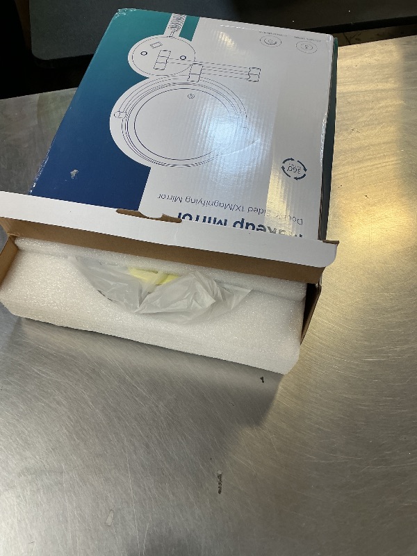 Photo 1 of Wall Mounted Makeup Mirror with Lights, 30X/1X Double-Sided Magnifying, Plug-in Lighted Vanity Mirror with 3 Color Modes, Dimmable Brightness, 360° Swivel Extendable Arm for Bathroom & Grooming