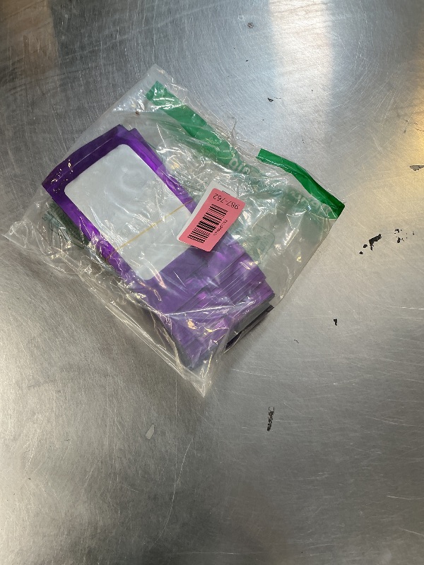 Photo 1 of 100 PCS Resealable Mylar Bags with Zipper and Frosted Clear Window Smell Proof Bags Packaging Bag Foil Pouch Zipper Bag for Food Self Sealing Storage Supplies (Purple, 3.54x6.29)