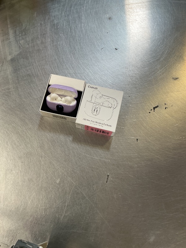 Photo 1 of Ai Translation Earbuds Real Time, Simultaneous Interpretation Translator Earbuds with 6 Translation Modes/164 Languages, No Subscription Translatior Headphones, Taro Purple