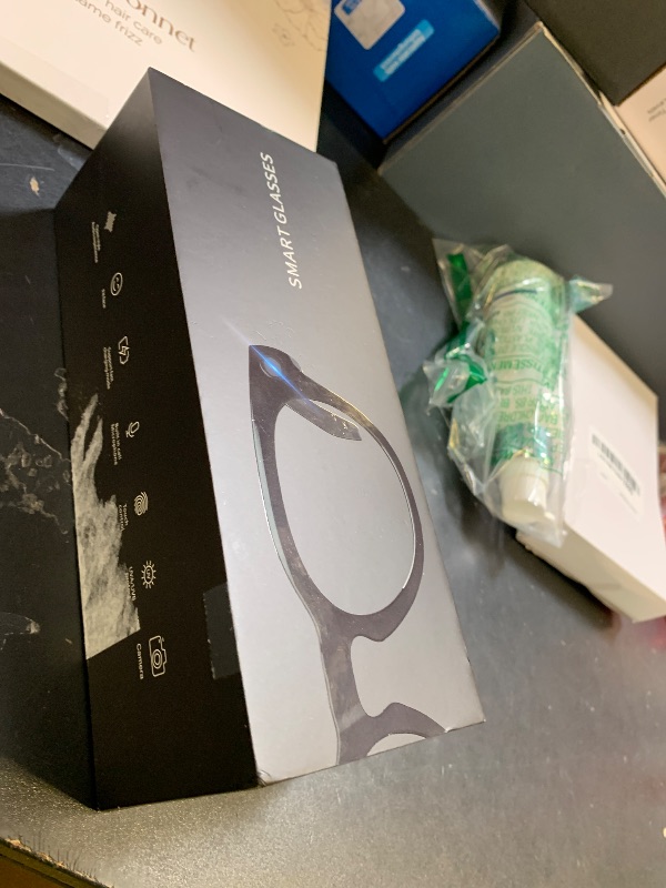 Photo 1 of AI Smart Glasses with 8MP Camera, 1080P Video Recording Sunglasses with Audio, Real-Time Translation & Object Recognition, Bluetooth Smart Eyewear with Voice Assistant & Photochromic Blue-Light Lenses