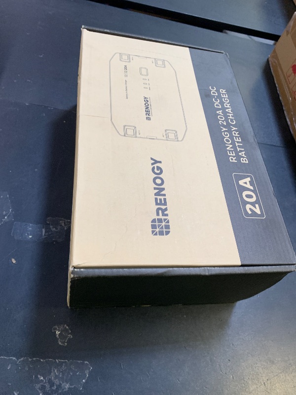 Photo 1 of RENOGY REGO 12V 20A DC-DC Battery Charger with LiFePO4 Activation, Waterproof Smart Battery Charger Compatibility with Flooded, Gel, AGM, and Lithium Batteries for RV Marine Truck All Weather