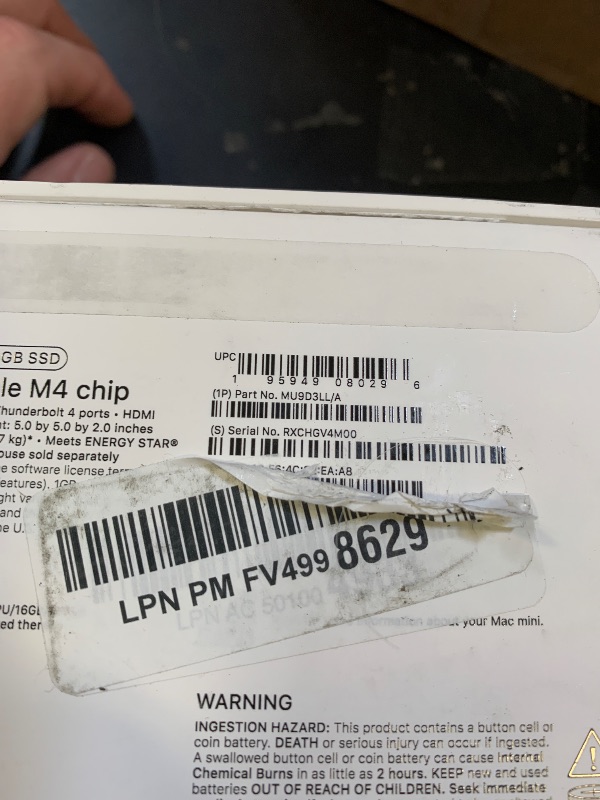 Photo 1 of Apple 2024 Mac mini Desktop Computer with M4 chip with 10?core CPU and 10?core GPU: Built for Apple Intelligence, 16GB Unified Memory, 256GB SSD Storage, Gigabit Ethernet. Works with iPhone/iPad