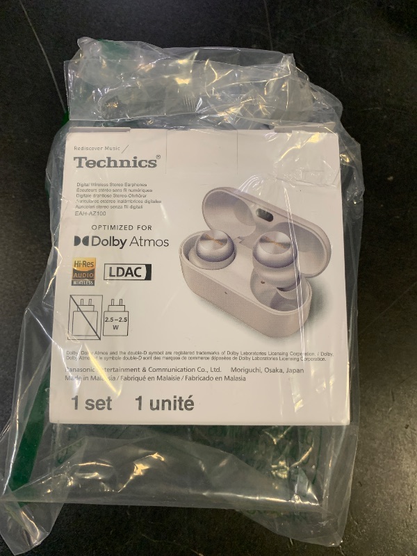 Photo 1 of technics digital wireless stereo headphones silver