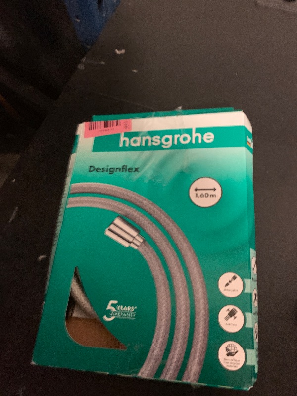 Photo 1 of hansgrohe 28260820 DesignFlex Textile Brushed Nickel Handshower Hose, 63-inch