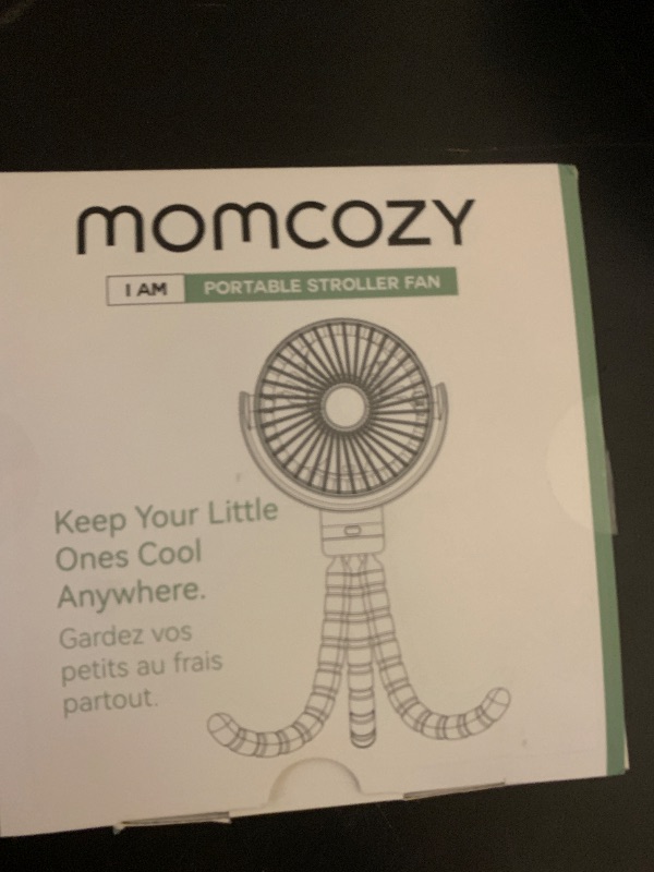 Photo 1 of Momcozy 8000mAh Portable Stroller Fan, 27H Ultra-long Battery Life Detachable 4 Speed 360°Rotate LED Night Light with 2 Modes, USB Rechargeable Handheld Cooling Fan for Travel/Car Seat/Bedroom