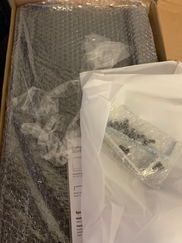 Photo 1 of Klearlook Upgraded Adjustable Keyboard Tray for Above Desk & Under Desk Use - Ergonomic Sit-Stand Keyboard Riser with 360° Rotation, 24.4"×10" Keyboard Stand with Wrist Rest & Storage Drawer - Black