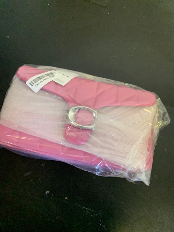 Photo 1 of COACH Quilted Tabby Shoulder Bag 26 with Chain, LH/Fuschia