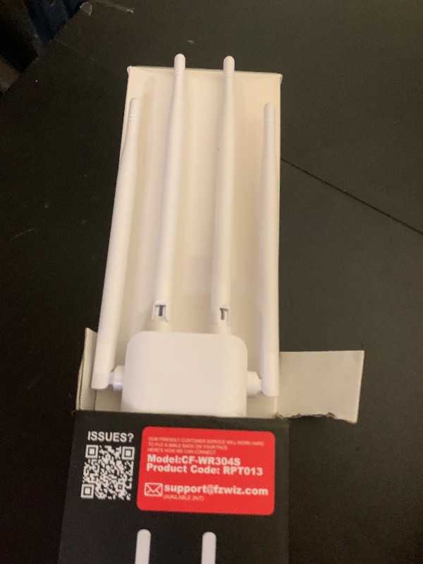 Photo 1 of WiFi Extender Internet Booster, 10000 Sq.ft Long Range Repeater Wireless Routers Amplifier, Mesh Wi-Fi 80% Faster, 1 Tap Setup, Broader Than Ever, Support More Network Devices at Home