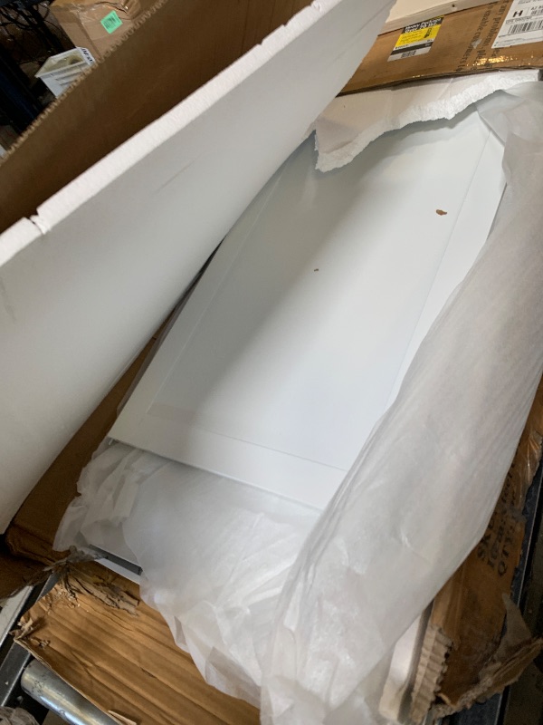 Photo 1 of Yizosh Metal Storage Cabinet - 71" White Kitchen Pantry with 2 Doors and 5 Adjustable Shelves, 5-Tier Tall Steel Locker for Living Room, Dining Room
