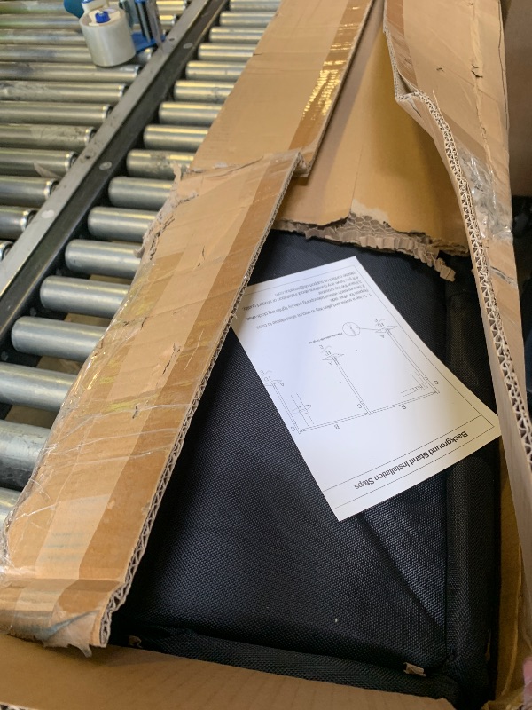 Photo 1 of EMART Backdrop Stand Heavy Duty 10ftx20ft, Adjustable Pipe and Drape Photo Background Support Kit, Metal Frame with Flat Base for Wedding Birthday Party Banquet Decorations-Black