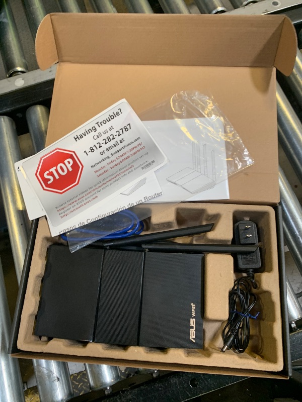 Photo 1 of ASUS RT-AX1800S Dual Band WiFi 6 Extendable Router, Subscription-Free Network Security, Parental Control, Built-in VPN, AiMesh Compatible, Gaming & Streaming, Smart Home