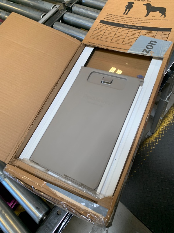 Photo 1 of ******MISSING PARTS*****
PetSafe Sliding Glass Pet Door - No-Cut DIY Install Doggy Door for Renters - Aluminum Frame - Adjustable Height 75 7/8" to 80 11/16" - Ideal for Medium Dogs Up to 40 lb - White