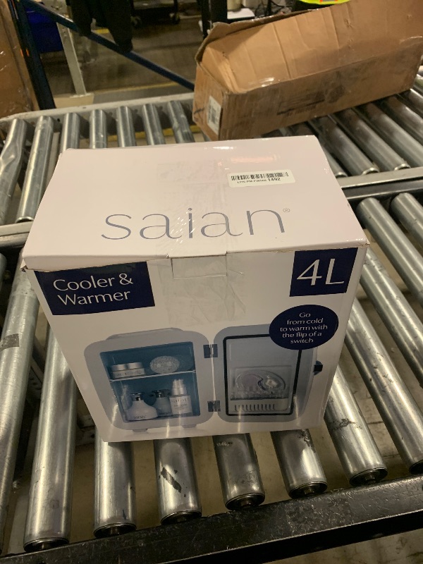 Photo 1 of Saian Esty Fridge for Skincare Products - Compact 4L Portable Mini Fridge with Quiet Dual Cooling and Warming for Beauty Tools - Ideal for Desktop, Office or Countertop Use in Home, Spa or Studio