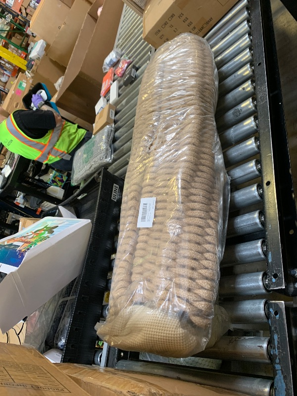 Photo 1 of DEXI Jute Door Mat for Front Entryway, 35x59 Braided Woven Doormat Outside Entrance, Dirt Trapper Natural Fiber Entry Mats for Patio, Brown