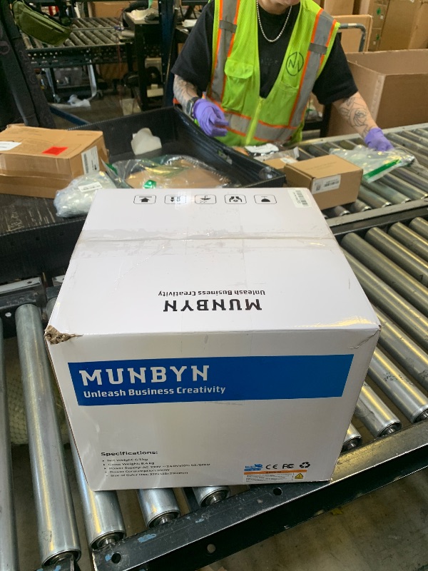 Photo 1 of MUNBYN Bluetooth Thermal Receipt Printer P047, 80mm POS Printer, Thermal Printer with USB Serial Ethernet, Bluetooth, Support Android Windows PC (Do Not Support iOS Paypal Doordash Grubhub Vagaro)