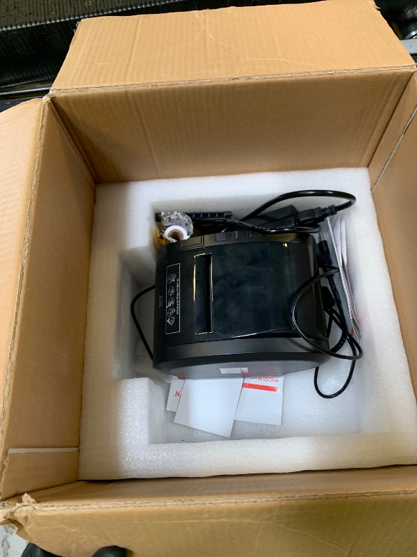 Photo 1 of MUNBYN Bluetooth Thermal Receipt Printer P047, 80mm POS Printer, Thermal Printer with USB Serial Ethernet, Bluetooth, Support Android Windows PC (Do Not Support iOS Paypal Doordash Grubhub Vagaro)