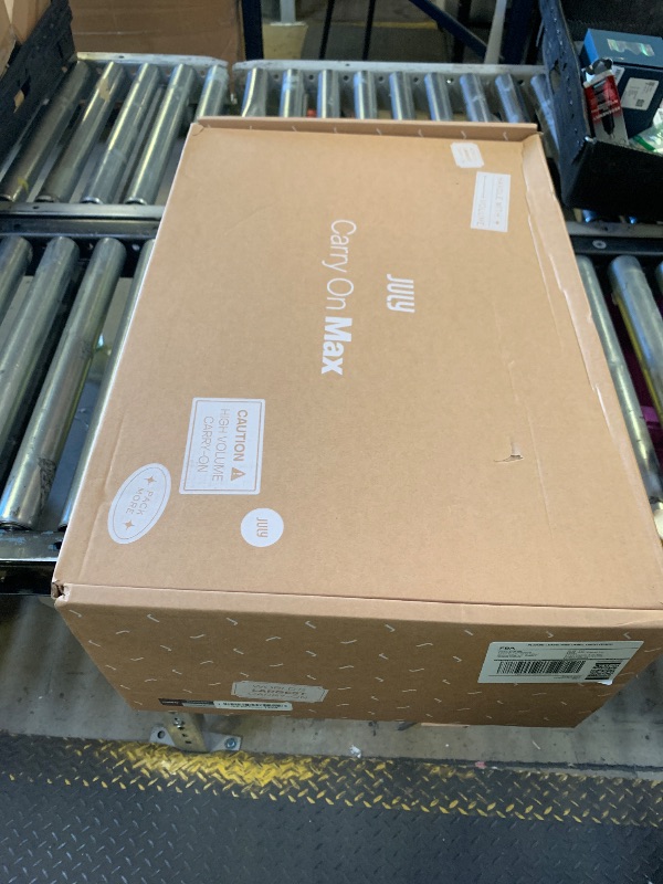 Photo 1 of July Carry On Max Expandable - 21.5" Airline Approved Carry On Luggage with Travel Tote, Rolling Suitcase for Men & Women - TSA Lock Spinner Suitcase, Silent Wheels, Expansion Zip - Dark Brown