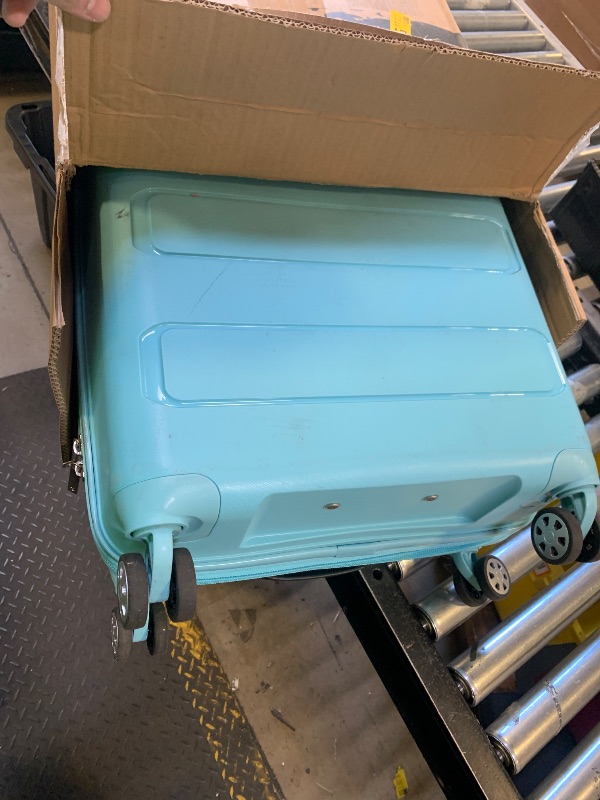 Photo 1 of Traveler's Choice Pagosa Hardshell Expandable Luggage with Spinner Wheels, Baby Blue, 2-Piece Set (22/26)