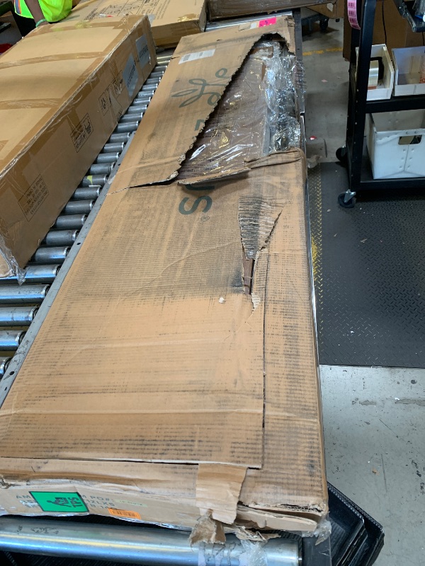 Photo 1 of ZINUS Suzanne 44 Inch Bamboo and Metal Platform Bed Frame, Solid Steel Construction, No Box Spring Needed, Wood Slat Support, Easy Assembly, Chestnut Brown, Queen