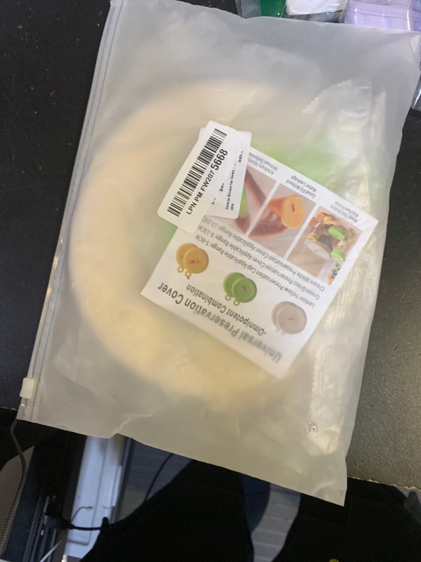 Photo 1 of *INCOMPLETE** Dacthuw Silicone Stretch Lids for Food Storage, Reusable Stretch and Seal Lids with Easy-open Pull Tab and Day Indicator, 6 Pcs Silicone Dustproof and Fresh-keeping Covers Set for Cups/Cans/Jars/Bowls