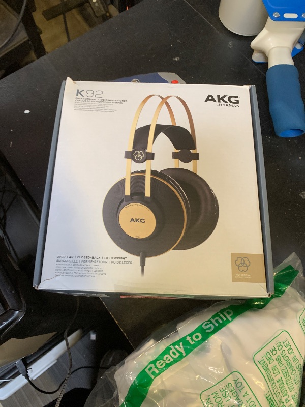 Photo 1 of AKG Pro Audio K92 Over-Ear, Closed-Back, Critical Listening and Studio Headphones, Matte Black and Gold