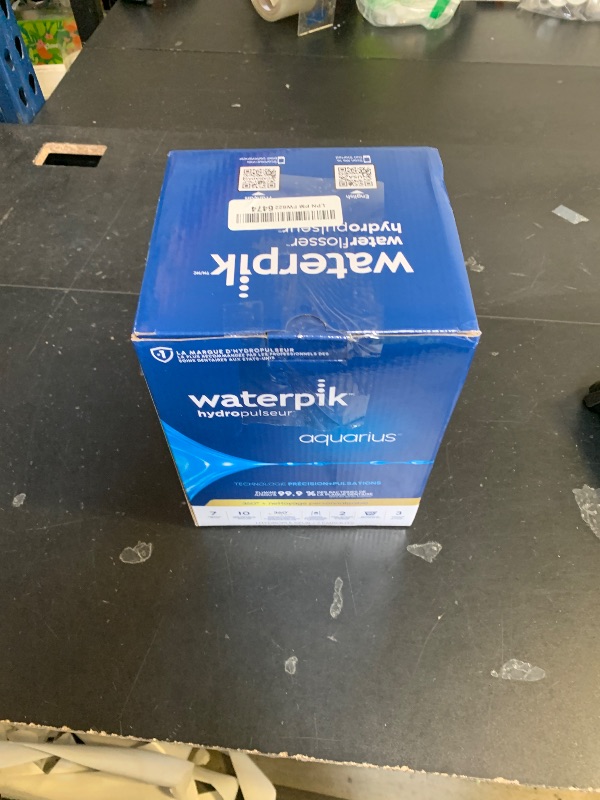 Photo 1 of Waterpik Aquarius Water Flosser For Teeth Cleaning, Gums, Braces, Dental Care, Electric Power With 10 Settings, 7 Tips For Multiple Users And Needs, ADA Accepted, Blue WP-663, Packaging May Vary