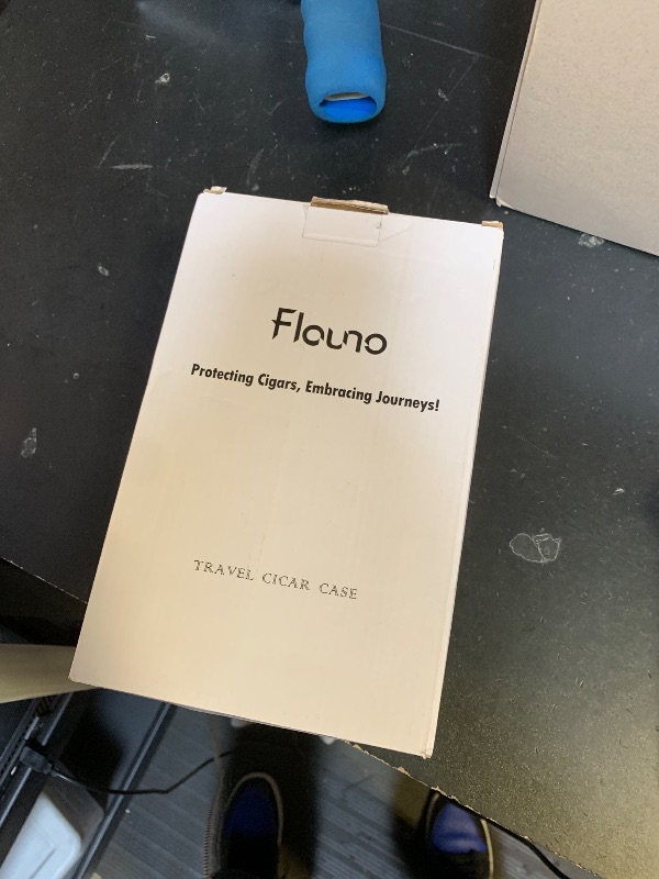 Photo 1 of **INCOMPLETE** Flauno Travel Cigar Humidor Case - Portable Cigar Box kit with Humidifier Disc, Cigar Cutter, Cigar Punch, Cigar Holder & Dropper, Waterproof, Crushproof, Airtight (Holds up to 10 Cigars)