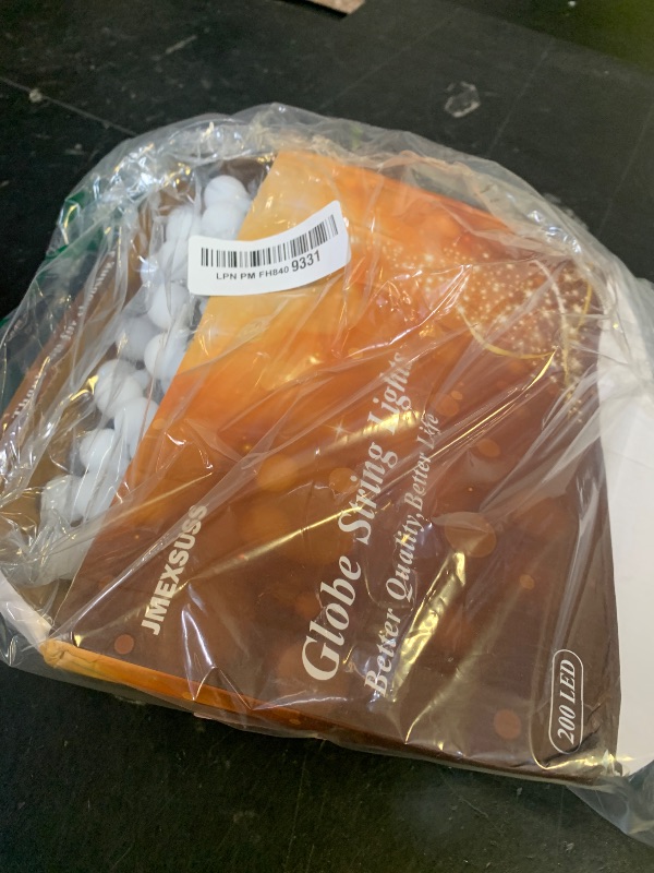 Photo 1 of 100ft Globe String Lights Indoor Outdoor Waterproof, 200 LED Christmas fairy Lights Plug in with Remote, Connectable Hanging Lights for Bedroom Classroom Camping Patio Wedding Garden Decor, Warm White