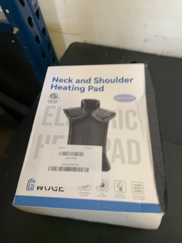 Photo 1 of Heating Pad for Neck Shoulder and Back, Valentines Day Gifts for Her Him, Birthday Gift for Women Men Mom, Deeper Pain Relief,Large Weighted Heat Pad, ETL Certified, Gray