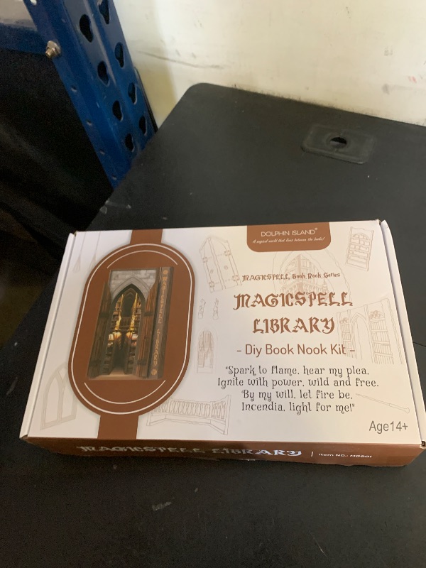 Photo 1 of Dolphin Island DIY Book Nook Kit for Adults, Infinite Magicspell Library Booknook with Flame Illusion