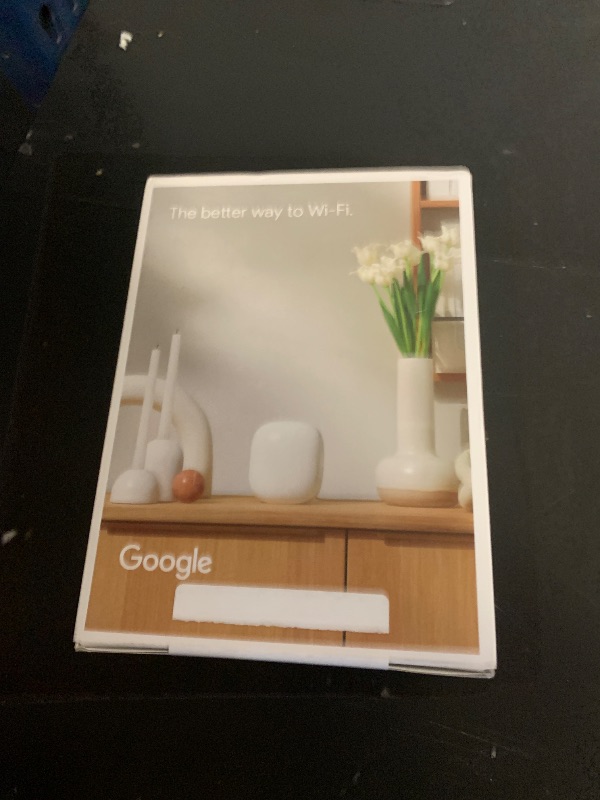 Photo 1 of Google Nest WiFi Pro - Wi-Fi 6E - Reliable Home Wi-Fi System with Fast Speed and Whole Home Coverage - Mesh Router - Snow