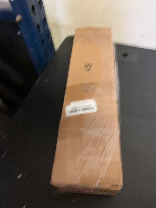 Photo 1 of Black Curtain Rods for Windows 66 to 120 Inch, Wrap Around Long Heavy Duty Blackout Window Treatment Rods, 1'' Adjustable Curved Drapery Rod for Indoor Outdoor, All Metal, Aluminium Bracket