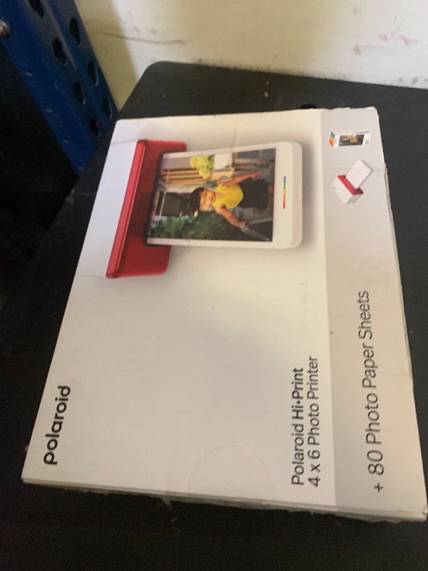 View 2 of ITEM IS MISSING PARTS, UNSURE WHAT PARTS ARE MISSING ------------------------------------------------------Polaroid Hi-Print Bluetooth 4x6 Photo Printer + Photo Paper Bundle (80 Sheets Included) (6552)