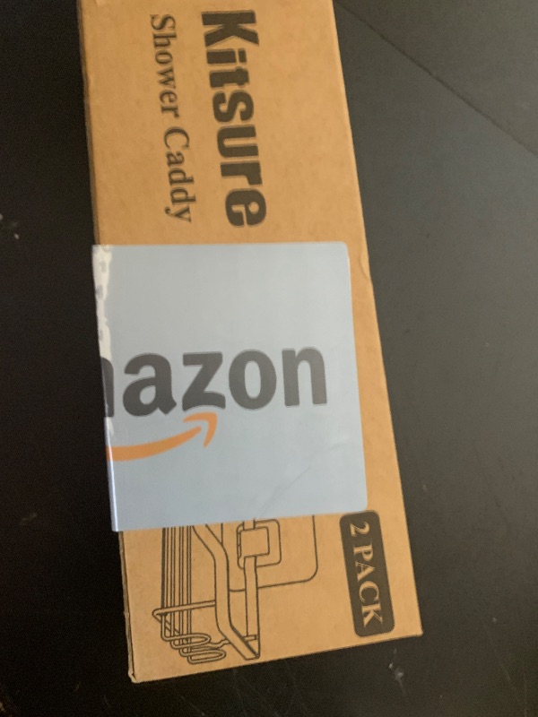 Photo 1 of **USED** Kitsure Shower Caddy Large - Adhesive Shower Organizer, Stainless Steel Shelf for Inside Shower, No Drill Bathroom Organizers and Storage, Home Decor Accessories, 2 Pack, Black