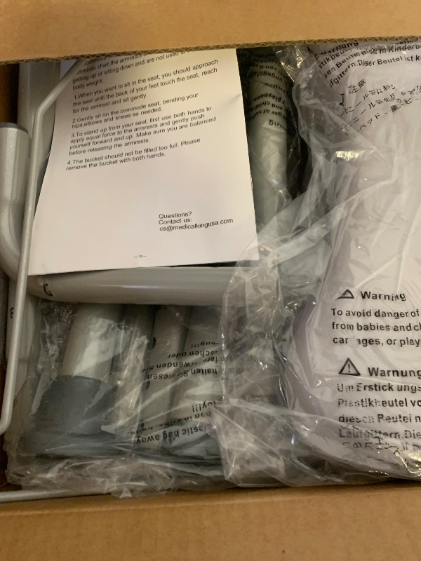 Photo 1 of Toilet Seat Risers for Seniors Bedside Commode for Elderly Width and Height Adjustable Raised Toilet Seat with Handles for Elderly Handicap, Elevated, Pregnant, Fit Any Toilet Heavy Duty Up to 400lbs