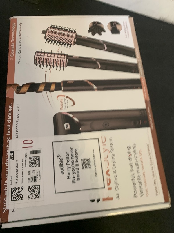 Photo 1 of Shark Hair Dryer | FlexStyle Hair Styling System | Portable & Powerful Blow Dryer Brush | Hair Curler & Volumizer | 6 Styling Tools Included | Best for All Hair Types | Black | HD440BK