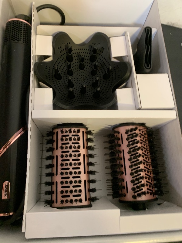 Photo 1 of Shark Hair Dryer | FlexStyle Hair Styling System | Portable & Powerful Blow Dryer Brush | Hair Curler & Volumizer | 6 Styling Tools Included | Best for All Hair Types | Black | HD440BK