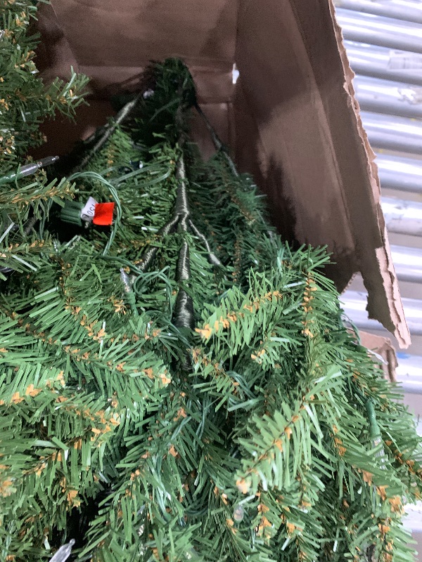 Photo 1 of ***LIGHTS DO NOT WORK*** 
National Tree Company 7.5 ft Pre-Lit Dunhill Fir Artificial Christmas Tree, 700 LED Lights, 2,514 Tips, Foot Pedal, 10 Light Functions, Includes Stand, Green