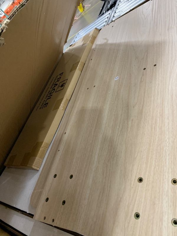 Photo 1 of **Parts Only**
linsy wood vanity with glass top, makeup vanity