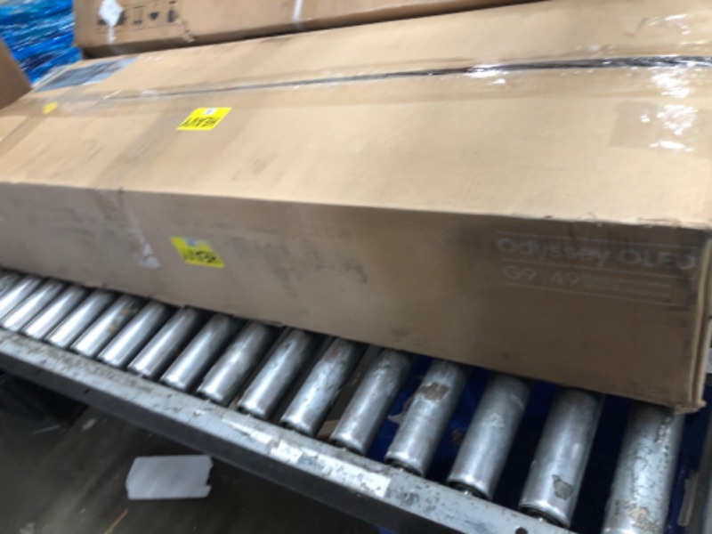 Photo 1 of *** unit has screen damaged dead pixels on bottom portion ** Samsung 49" Odyssey OLED G9 (G91SD) Dual QHD QD-OLED G-Sync Compatible Curved Gaming Monitor, 144Hz, 0.03ms, AMD FreeSync Premium Pro, Ergonomic Stand, 3 Year Warranty, LS49DG910SNXZA, 2024