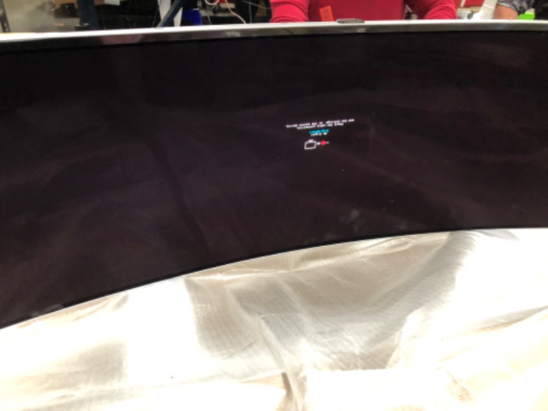 Photo 1 of *** unit has screen damaged dead pixels on bottom portion ** Samsung 49" Odyssey OLED G9 (G91SD) Dual QHD QD-OLED G-Sync Compatible Curved Gaming Monitor, 144Hz, 0.03ms, AMD FreeSync Premium Pro, Ergonomic Stand, 3 Year Warranty, LS49DG910SNXZA, 2024