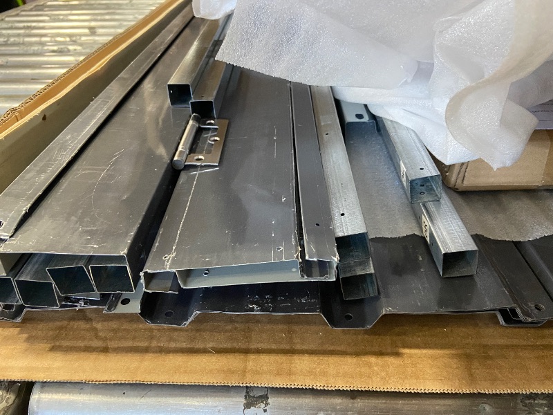 Photo 1 of *** PARTS ONLY *** Shintenchi 6x4 FT Outdoor Storage Shed with Window, Outdoor Waterproof Storage Shed Metal Garden Shed with Lockable Single Door, Weather Resistant Tool Storage House Shed for Garden,Backyard,Gray