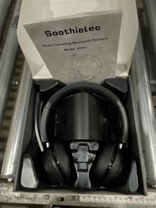 Photo 1 of (Upgraded Version) Wireless Headset, Bluetooth Headset with Noise Cancelling Microphone, Best Headphones with Mic Mute & USB Dongle for PC/Computer/Laptop/Cell Phones/Remote Work/Call Center