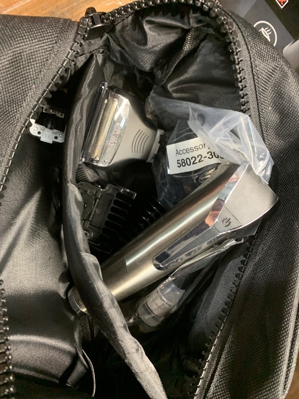 View 3 of ***(MISSING PARTS)***WAHL USA Stainless Steel Lithium Ion 2.0+ Slate Beard Trimmer for Men - Electric Shaver, Nose Ear Trimmer, Rechargeable All in One Men's Grooming Kit - Model 9864