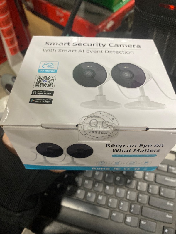 Photo 1 of [5G & 2.4G] Indoor/Outdoor Security Camera for Home, Baby/Elder/Dog/Pet Camera with Phone App, Wi-Fi Camera w/Spotlight, Color Night Vision, 2-Way Audio, 24/7, SD/Cloud Storage, Work w/Alexa, 2Pack