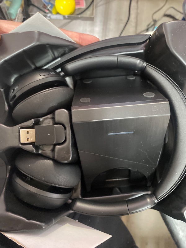 Photo 1 of (2025 Upgraded) Wireless Headset with Mic for Work, Bluetooth Headset with Noise Canceling Microphone with Dongle, Charging Base & Mic Mute, Wireless Headphones for Work from Home/PC/Computer