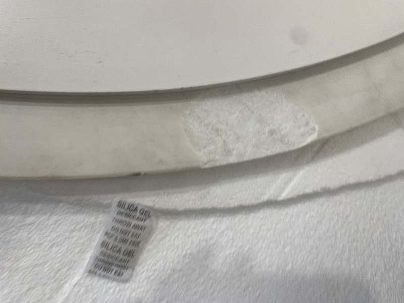 Photo 1 of ***TABLETOP ONLY**Meridian Furniture 885-T Emery Collection Modern | Contemporary Dining Table with Brushed Gold Stainless Steel, Genuine White Marble Top, 48" W x 48" D x 30" H, Gold