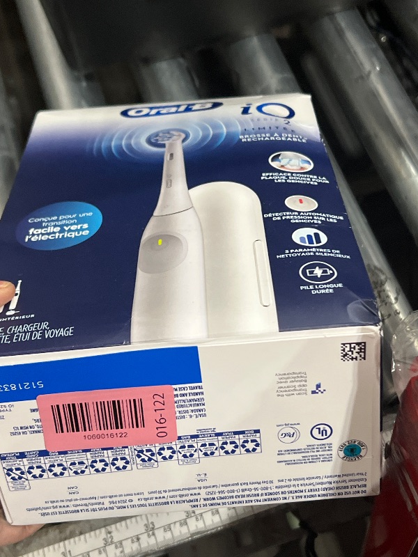 Photo 1 of ***FACTORY SEALED***Oral-B iO Simple Clean Rechargeable Electric Powered Toothbrush, Pure White with 1 Gentle Care Brush Head and 1 White Travel Case - Automatic Pressure Sensor to Protect Gums - 3 Modes -2 Min Timer